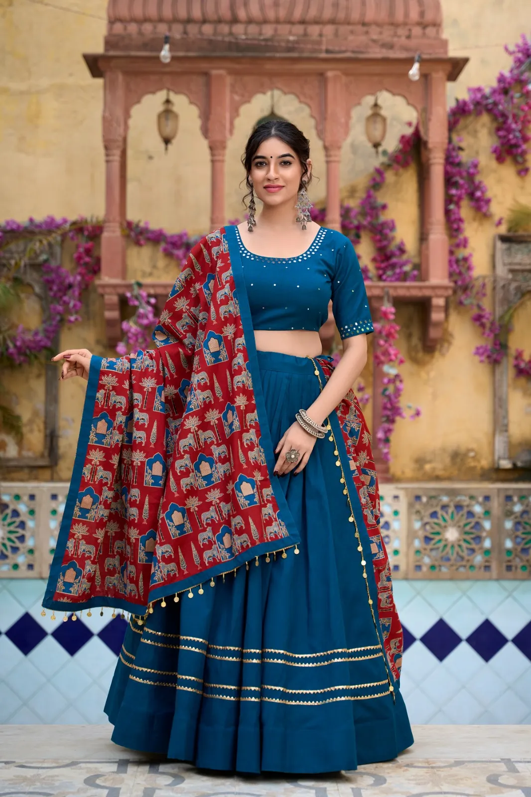 Buy Beautiful Printed Navratri lehenga choli in Surat - Reseller Bazzar